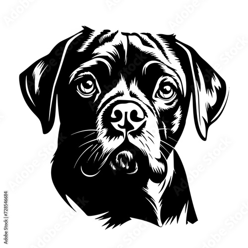 dog  animal  labrador  pet  puppy  isolated  black  cute  canine  retriever  white  brown  breed  portrait  cartoon  illustration  head  mammal  vector  sitting  white background  studio  pedigree  ho