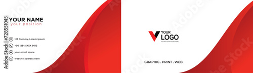 Vector professional modern business card design
