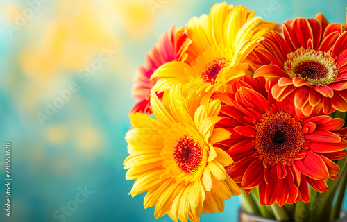 colorful gerbera flowers  gerbera daisy background