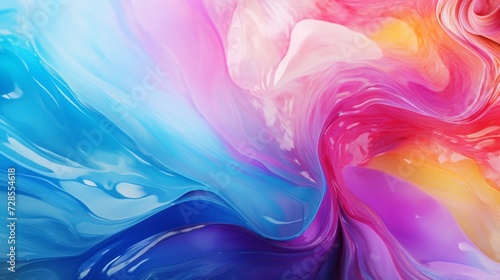 Oil paint Abstract background texture with wavy lines and a vibrant rainbow colorful paintings with a multi-colored spectrum of colours for blending and creating visually stunning paintings