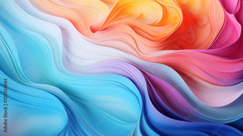 Oil paint Abstract background texture with wavy lines and a vibrant rainbow colorful paintings with a multi-colored spectrum of colours for blending and creating visually stunning paintings