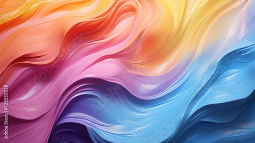 Oil paint Abstract background texture with wavy lines and a vibrant rainbow colorful paintings with a multi-colored spectrum of colours for blending and creating visually stunning paintings