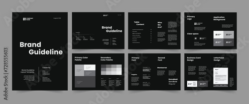 Brand guideline and brand guidelines Layout Design photo