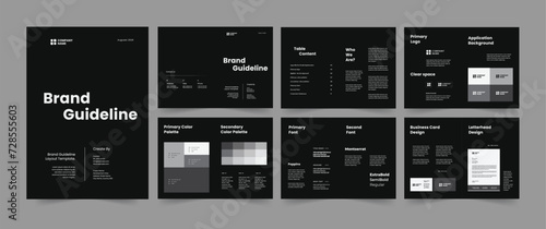 Brand guideline and brand guidelines Layout Design