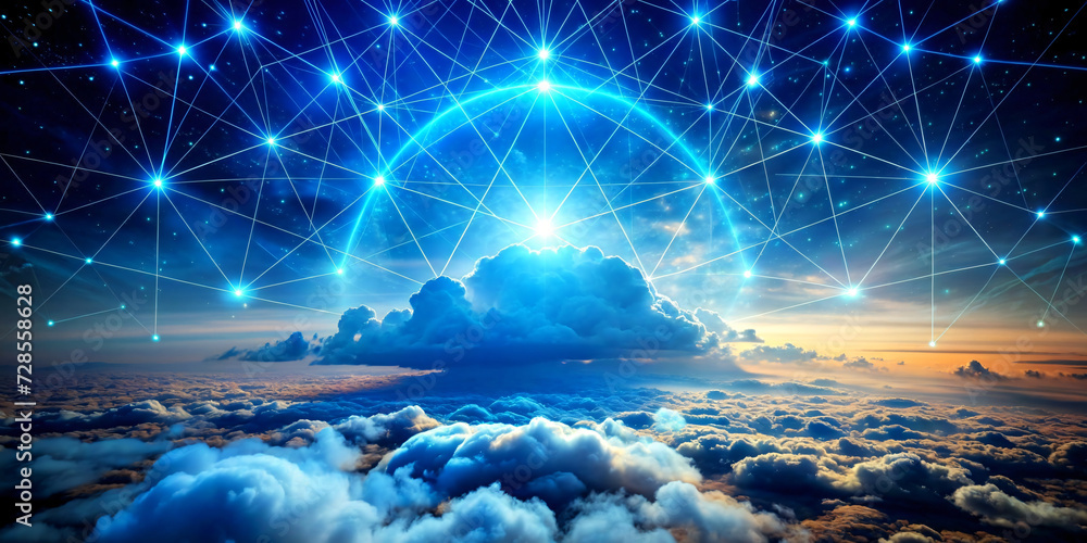 Blue Fractal Technology: Digital Space Illustration with Futuristic Energy Lines and Motion Patterns Blue Fractal Technology: Digital Space Illustration with Futuristic Energy Lines and Motion Patterns