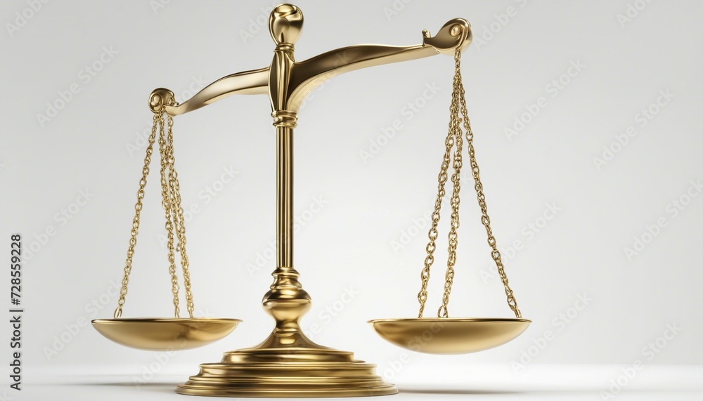 golden scales of justice, isolated on white background, copy space for tex
golden scales of justice, isolated on white background, copy space for tex