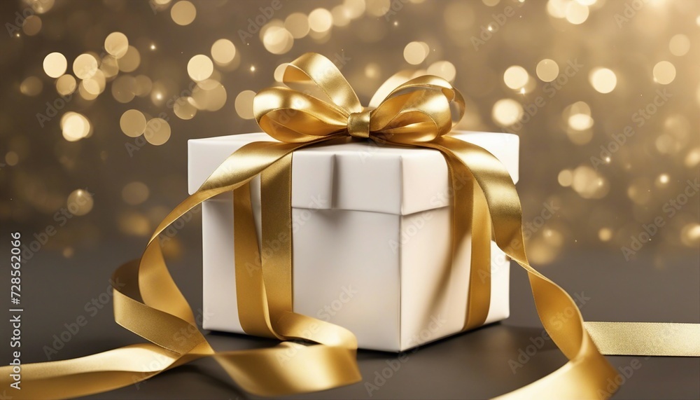 shiny gift boxes covered with golden ribbon, isolated background. copy space for text. shiny gift boxes covered with golden ribbon, isolated background. copy space for text.