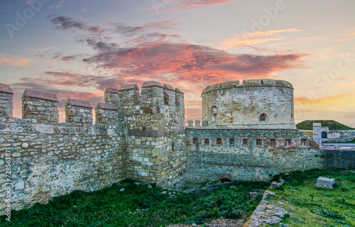 Kilitbahir Castle view in Canakkale District of Turkey