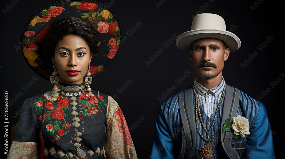 A Captivating of Traditional Clothing, Celebrating the Distinction of Men and Women Fashion