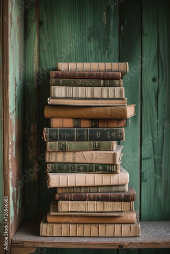 A stack of books