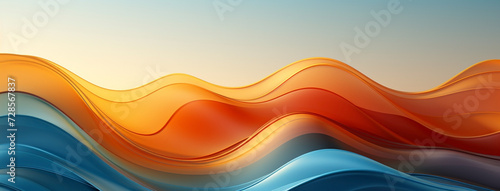 Colorful wavy background banner 