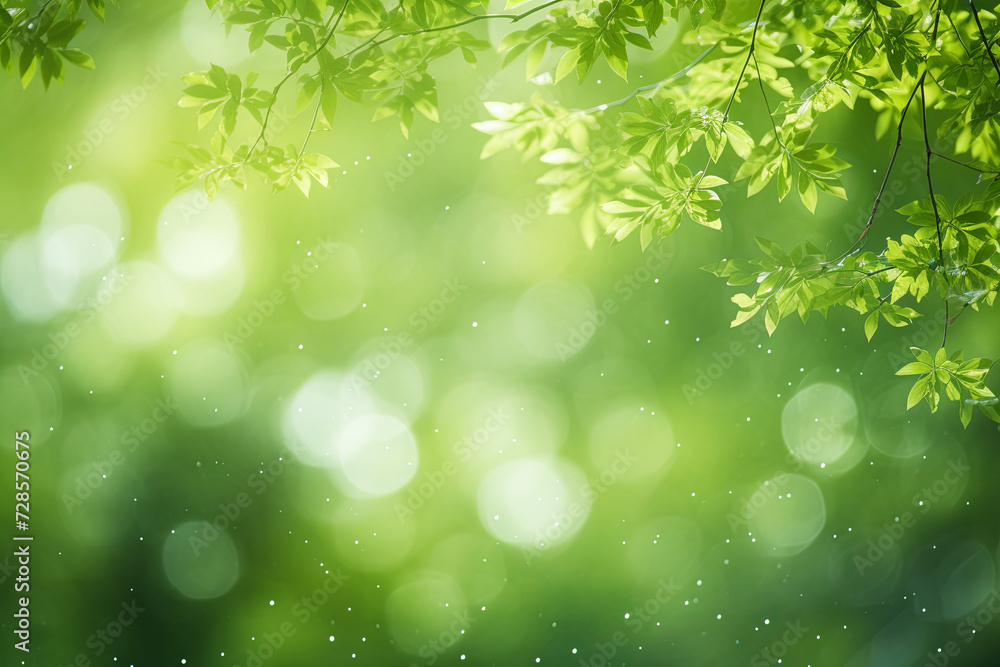 Fototapeta premium Soft blurry natural background with bokeh