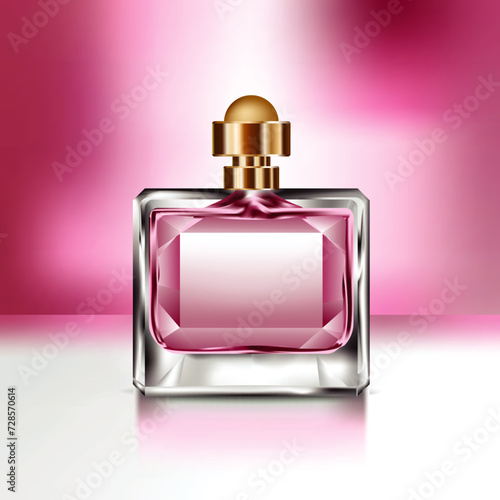 bottle of perfume, Mock up Perfume bottle