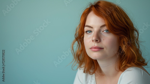 Fiery Tresses: A Mesmerizing Close-Up of a Person With Vibrant Red Hair