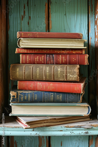 A stack of books