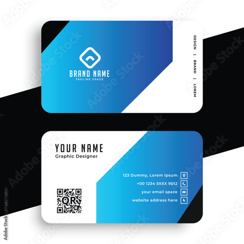 Vector professional modern business card design
