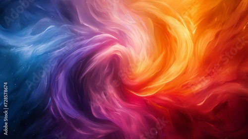 A mesmerizing swirl of vibrant colors, embodying the intensity of passionate romance