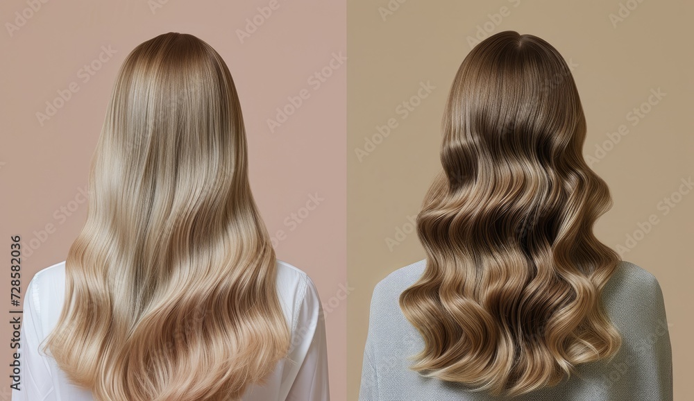 Witness the dramatic change as a young blonde undergoes a hair color and cut transformation at a beauty salon, revealing her radiant new look. Witness the dramatic change as a young blonde undergoes a hair color and cut transformation at a beauty salon, revealing her radiant new look.