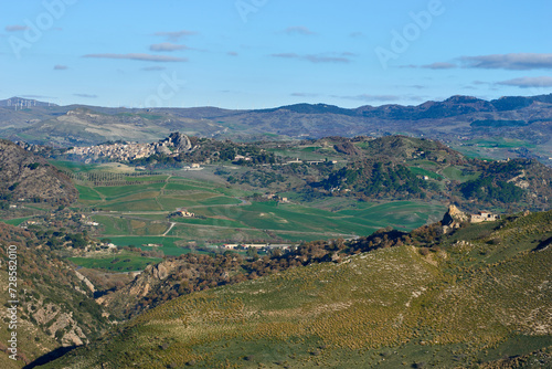 the Sperlinga valley in Central Sicily photo