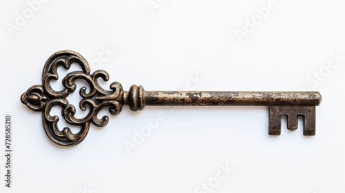 Intricate Design on an Old Key