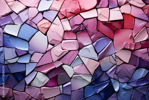 blue and pink mosaic composition  abstract picture  wallpeper 