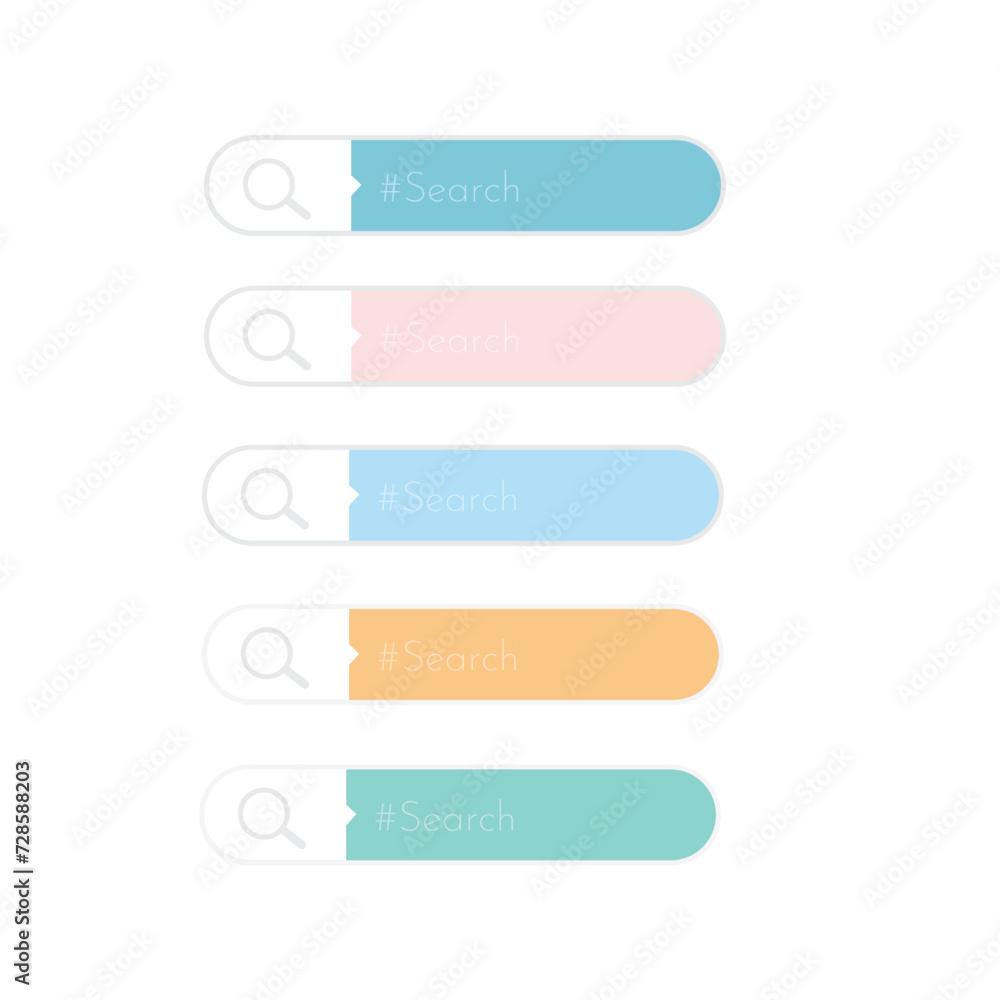 vector search bar with mouse clicker vector search bar with mouse clicker