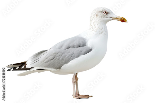 White seagull isolated on white background  © Ram rider