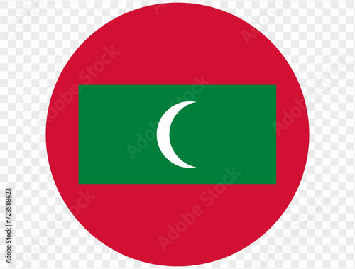 Free Download Maldives flag button on png or transparent background. vector illustration. - GFXLoad