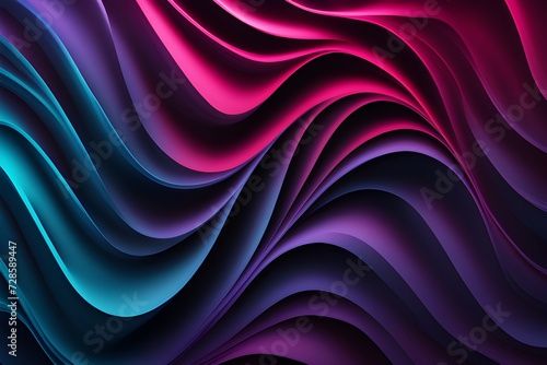 colorful curve and waves abstract background 