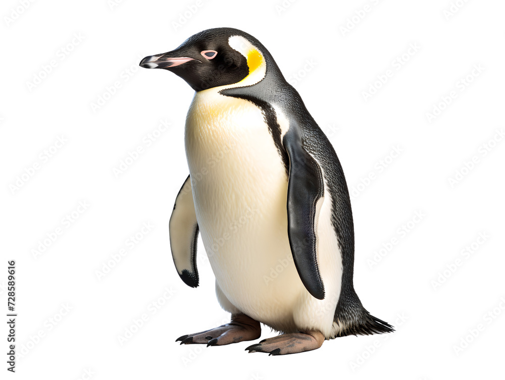Obraz premium Penguin, isolated on a transparent or white background
