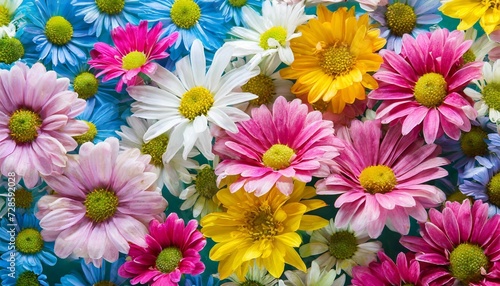 colorful daisy background