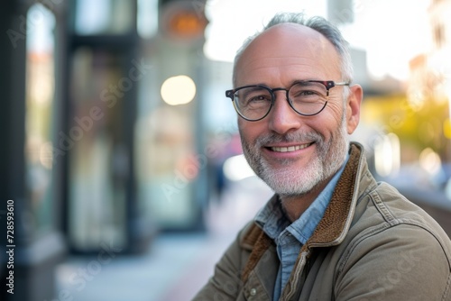Smiling Man With Glasses