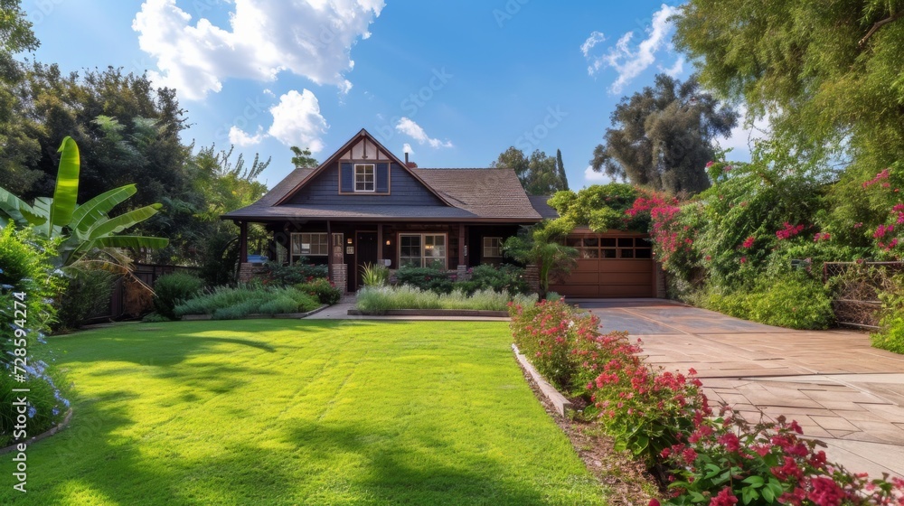 A House With a Spacious Lawn