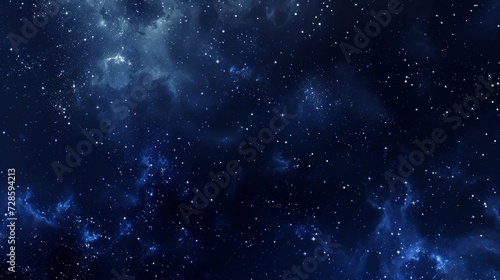 Starry Night Sky with Nebula and No Light Pollution
