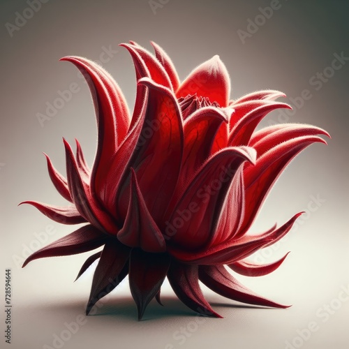 bouquet of red  lily flowers 