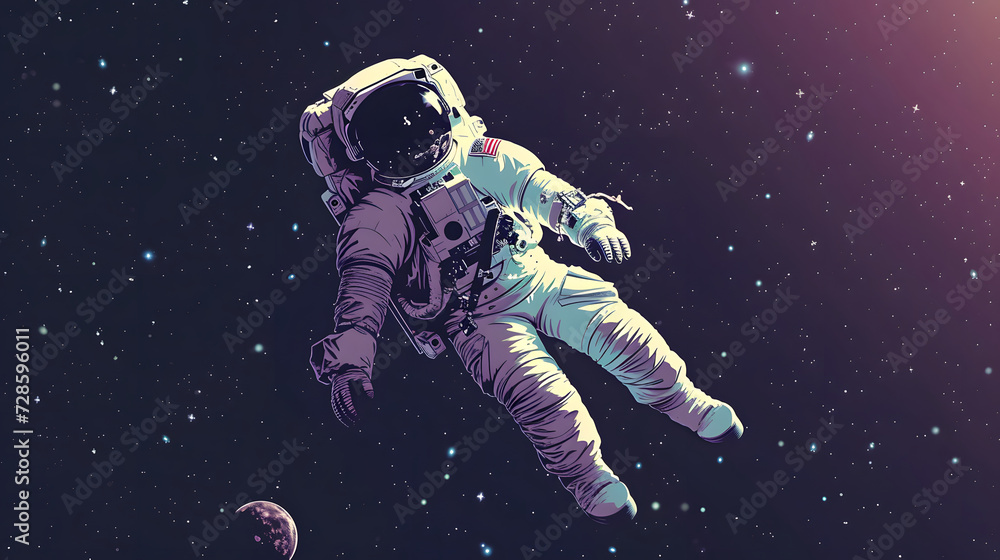 astronaut floating in space astronaut floating in space