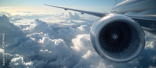 Future-oriented aircraft engine with advanced technology and versatile applications.