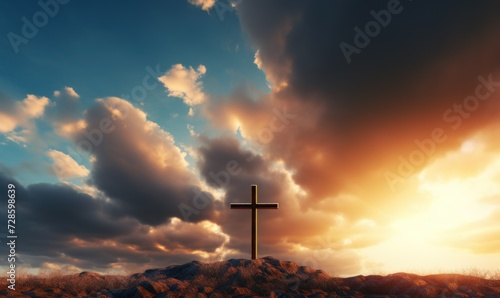 Cross in radiance: Easter's emblem of renewal photo