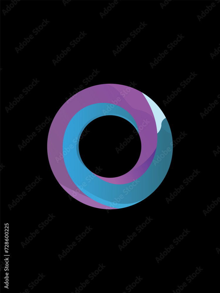 o monogram logo color editable o monogram logo color editable