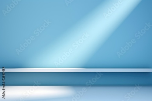 minimalistic abstract light blue background with shadow 