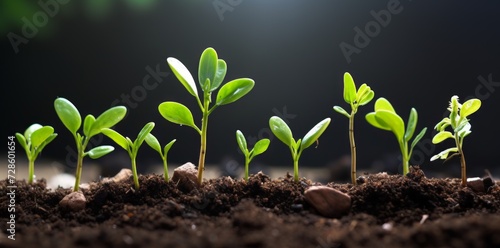 Close Up of a Plant Growing in Dirt