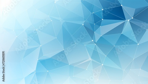 Blue Abstract Background With Low Poly Design