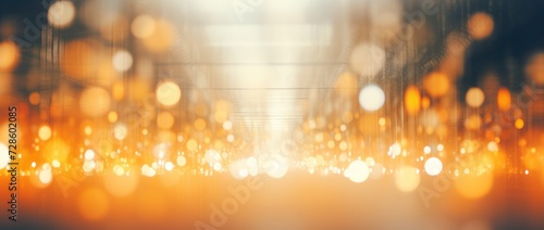 Blurry Photo of a Hallway With Lights photo