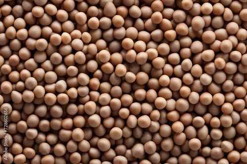 Close-up macro image of buckwheat grain background full frame. Concept natural vegan food backgrounds and style for design  textures and wallpaper. Copy space