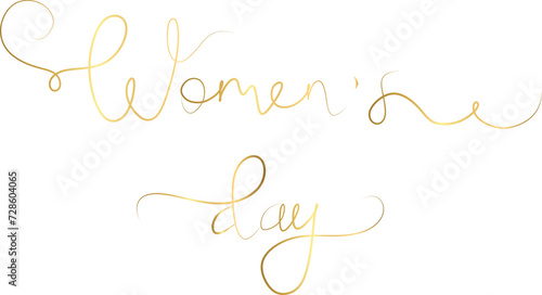 women's day in line art style element vector photo