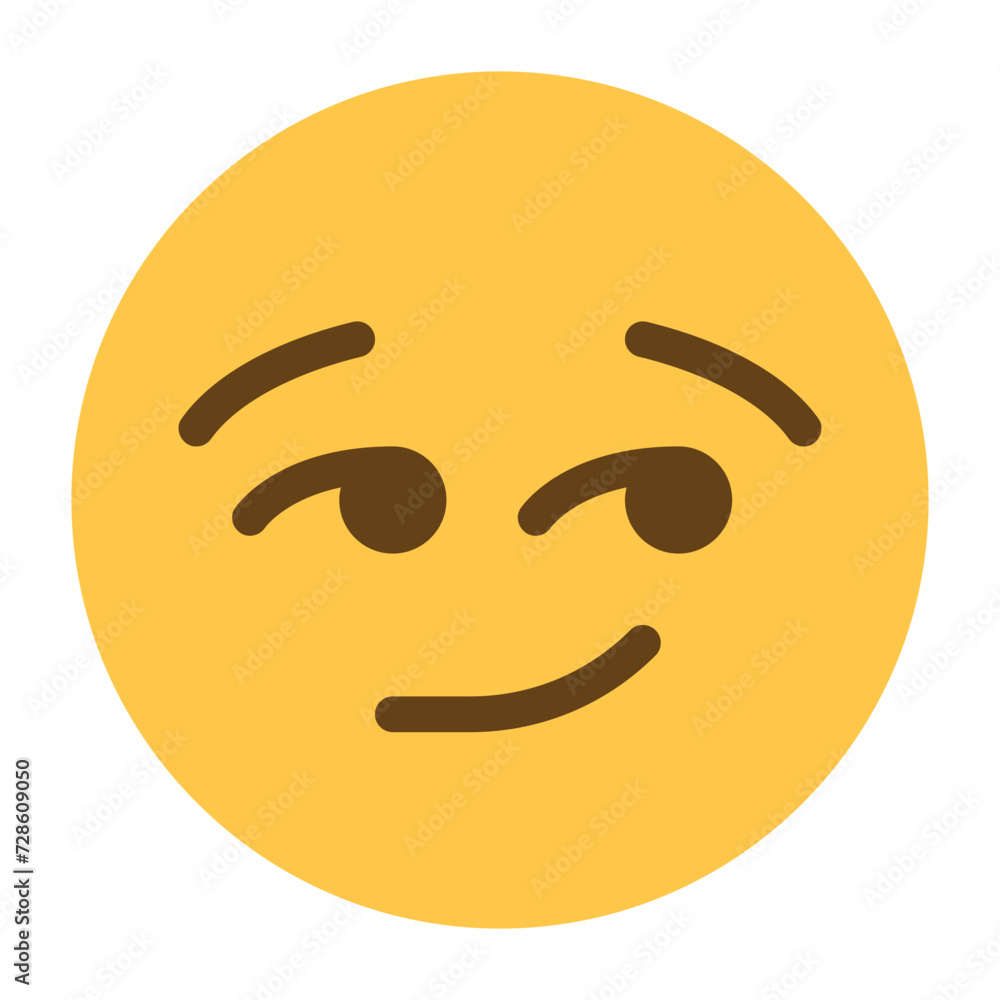 Smirking face emoji icon Smirking face emoji icon