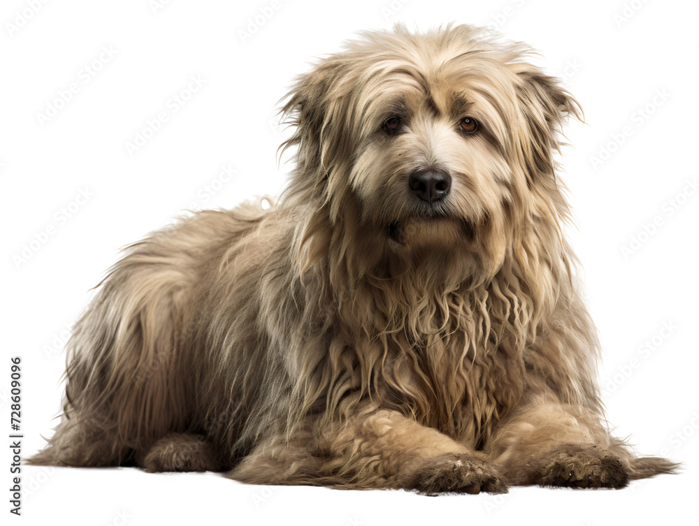 Shaggy Sheepdog, isolated on a transparent or white background Shaggy Sheepdog, isolated on a transparent or white background