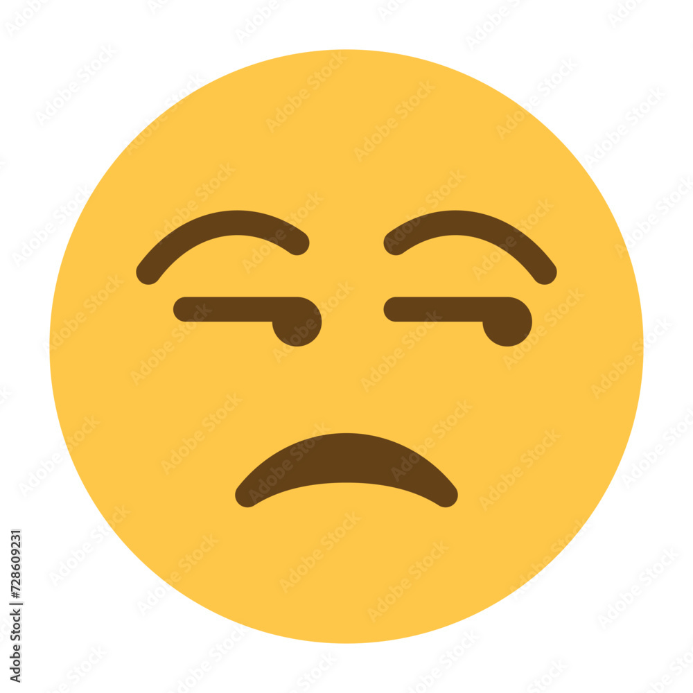 Unamused face emoji icon Unamused face emoji icon