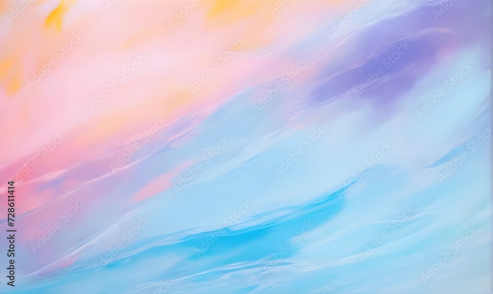 Colorful sea sky background. Watercolor. Abstract art.