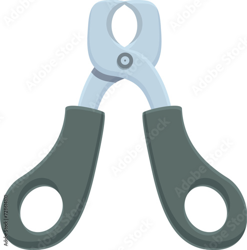Dog claw cutter icon cartoon vector. Art feline tools. Canine care